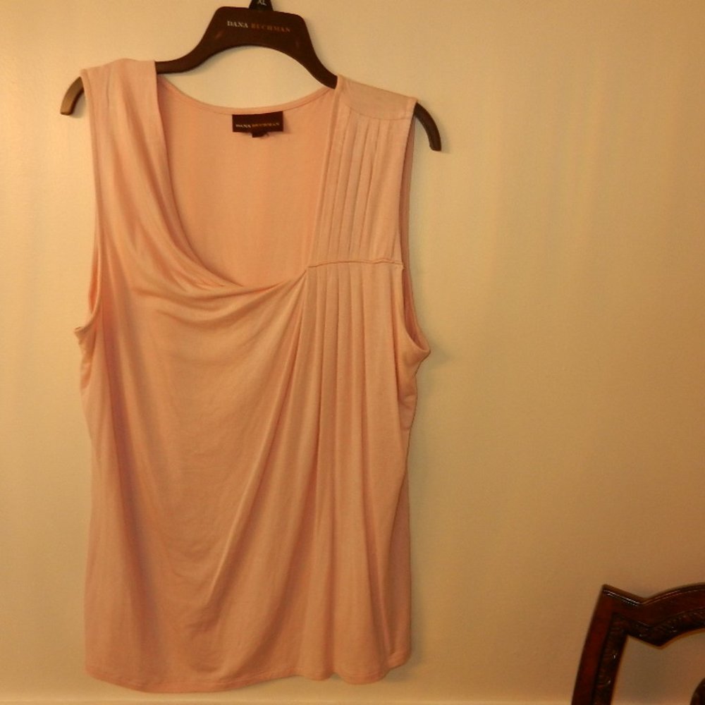 Dana Buchman designer pink/blush/rose  shell  XL bust 50 L 27.5